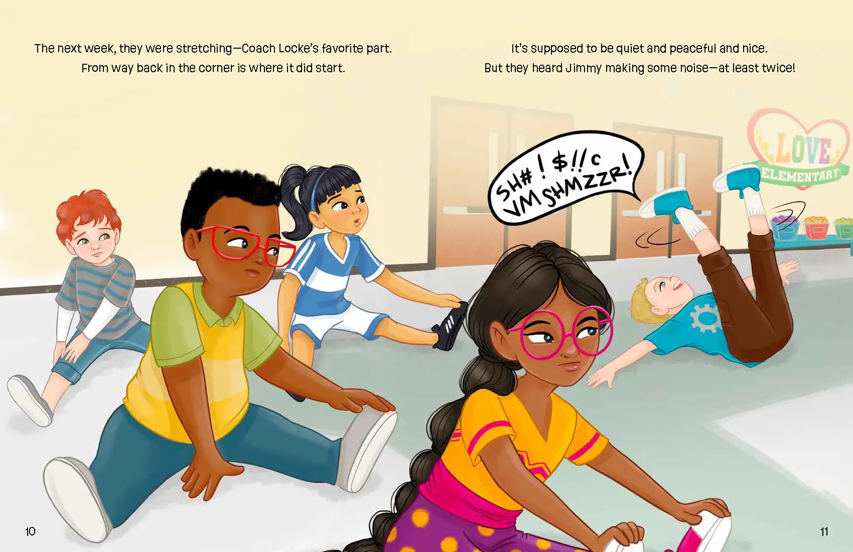 Stretching in PE Class